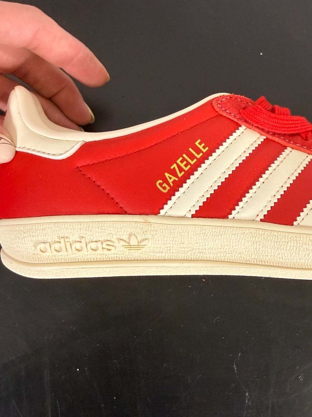Adidas Gazelle Indoor Sneakers Red/White Size 5 - Picture 8 of 13